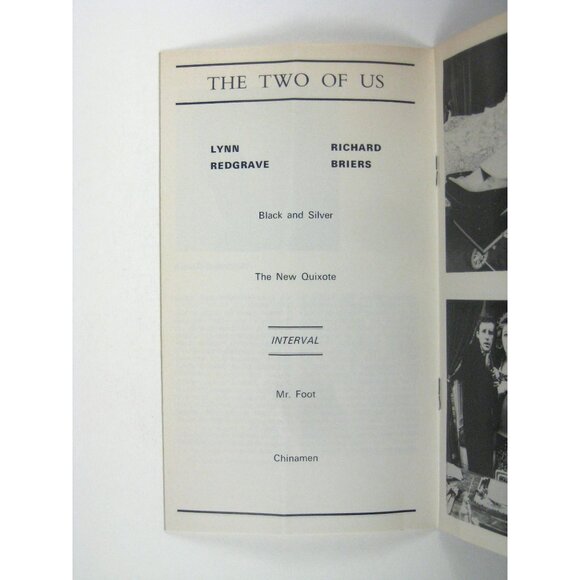 The Two Of Us Theatre Program Michael Frayn Lynn Redgrave Richard Briers Garrick - Picture 5 of 7